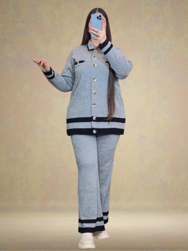 Conjunto de lana con pantalón